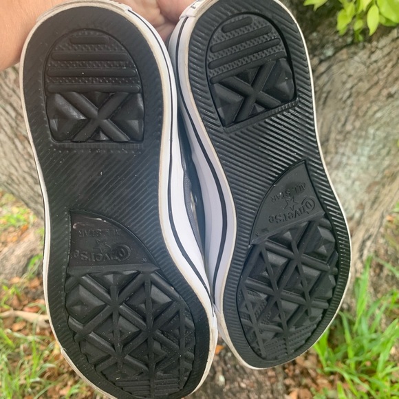 CONVERSE ALL STAR GREY W/FLORAL INSOLE SIZE 6 - Picture 10 of 10